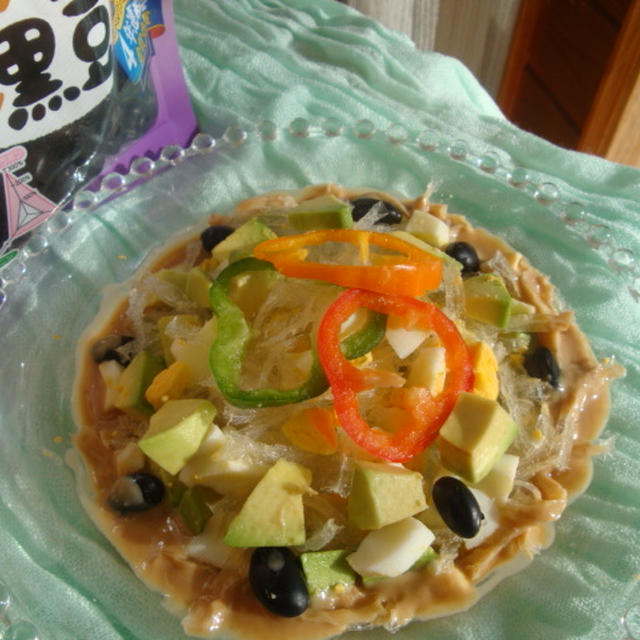 蒸し黒豆と糸寒天のヘルシーサラダ By Happyspiceさん レシピブログ 料理ブログのレシピ満載