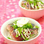 鰹のたたきで 丼風 プチちらし寿司＆鰹のたたき せんべい　☆