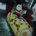 米粉のクリスマス風・ロールケーキ