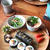 恵方巻き（キンパ）と茶碗蒸しのワンプレート。