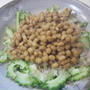 茹でゴーヤの納豆のせ・料理レシピ