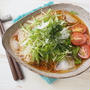 暑い夏に！シャキッと水菜の冷やしトマトそうめん