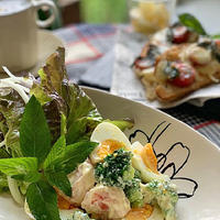 「福島クッキングアンバサダー」ブロッコリーでカレー風味のサラダ!!ピザトースト合わせてランチです