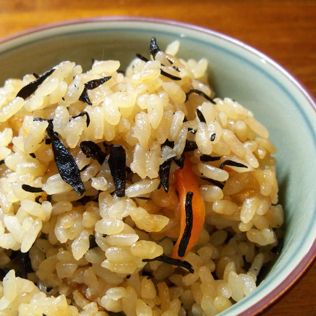 ４月　その４　ひじきご飯と豚えのき、味噌帆立じゃが