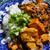 オクラ入りマーボー豆腐丼