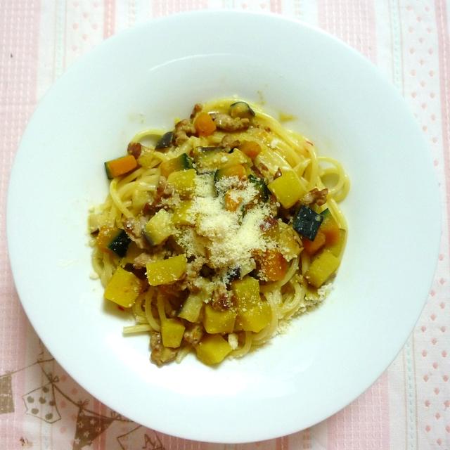 秋の味覚パスタ