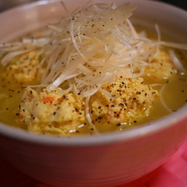 鶏エビだんごのさっぱり♪塩拉麺