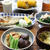 あじの塩焼き と 干ししいたけとかんぴょうの煮物。