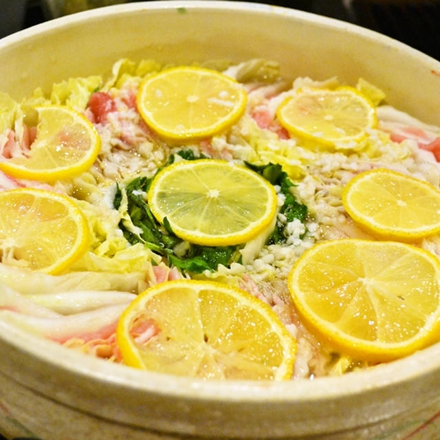 【塩こうじレモン鍋　白菜と豚肉のミルフィーユ仕立て】鍋レシピコンテスト受賞！