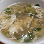 豆苗のかき玉春雨スープ