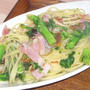 菜の花とベーコンのパスタ
