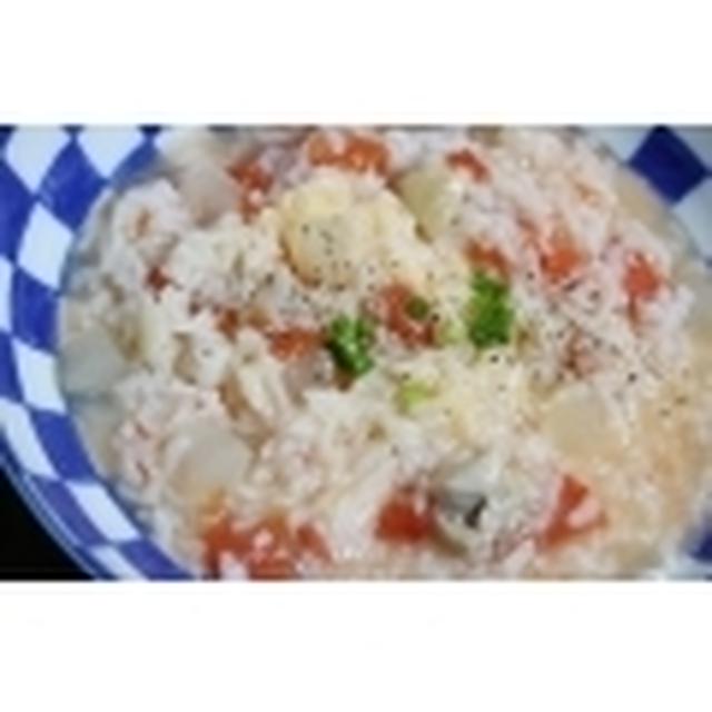 鶏肉と冬瓜の トマトチーズリゾット風 By Okyoさん レシピブログ 料理ブログのレシピ満載