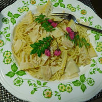 かけるオイルで筍とツナのパスタ♪