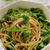 ルッコラの胡麻和えうどん