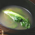 チンゲンサイの簡単スープ　