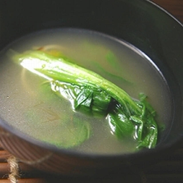 チンゲンサイの簡単スープ　