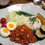 牛あらびき肉でチリコンカンライス。