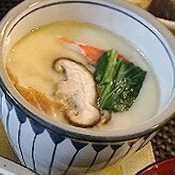 椎茸とカニカマで☆黄金比出汁の節約茶碗蒸し