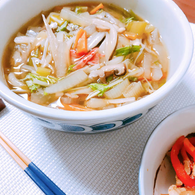 あるもので五目うどん☆これ一品で副菜いらず