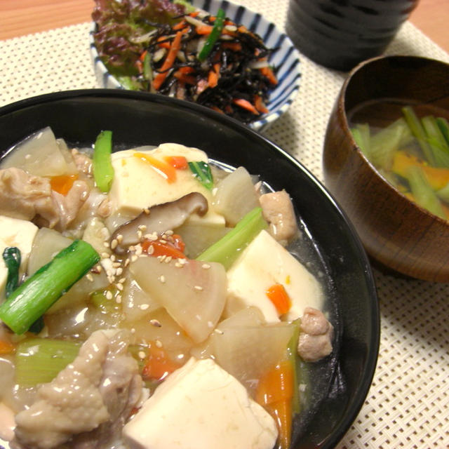 和風のあんかけ豆腐丼とお土産スイーツ♪