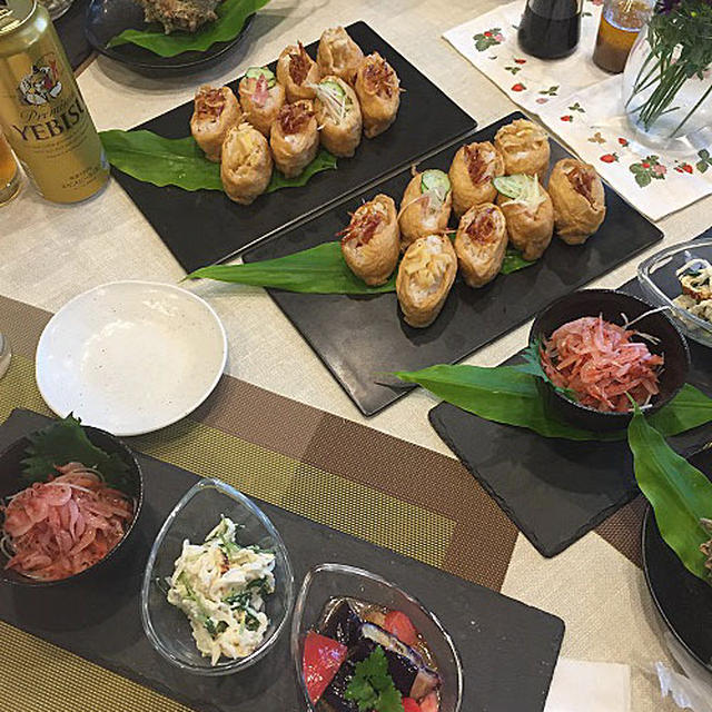 おもてなし料理の一品～地元食材「桜えび」を使っていなり寿司