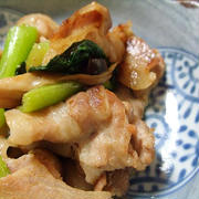 豚肉とチンゲン菜のオイスター炒め