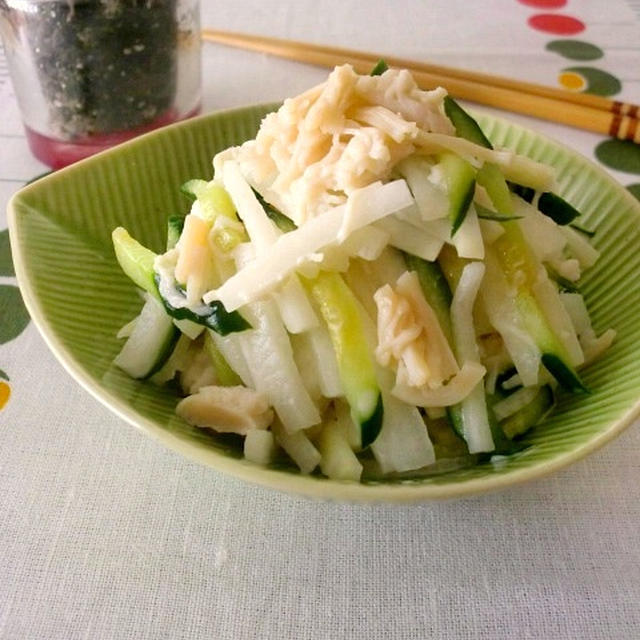 大根とホタテ缶のサラダ By ゆりりんさん レシピブログ 料理ブログのレシピ満載