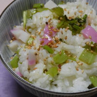 大根の葉とかまぼこの混ぜご飯　ちばのお米でおいしい♪スピード混ぜごはん