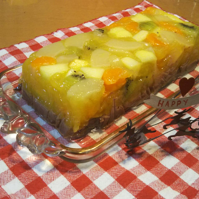 二層のゼリーケーキ By Rioさん レシピブログ 料理ブログのレシピ満載