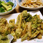 春の北海道物産展と春の味覚の天麩羅