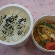 簡単５分でできる天とじ弁当