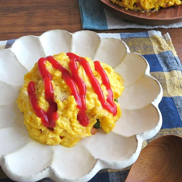包丁要らずの時短オムライス とろ りチーズ卵のせ By Kaana57さん レシピブログ 料理ブログのレシピ満載
