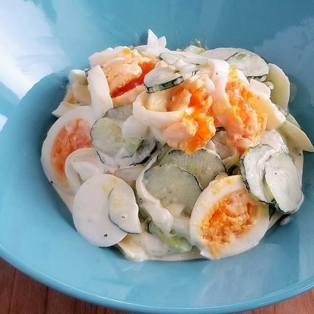 母の味 レシピ きゅうりとゆで卵のサラダ By Ceoulさん レシピブログ 料理ブログのレシピ満載