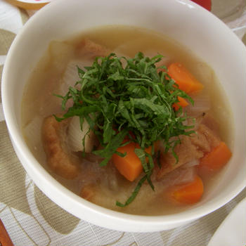 仙台麩のスープ。
