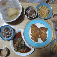 まかない料理をアレンジしました。