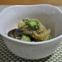 なすとオクラの胡麻和え