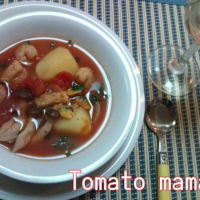 スパイスの香味豊か☆トマトスープ