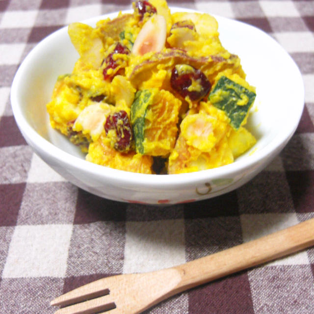 かぼちゃとさつまいものヨーグルトサラダ By ゆりりんさん レシピブログ 料理ブログのレシピ満載