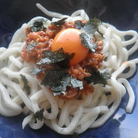キムチのタレで濃厚肉みそ辛うどん