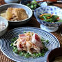 まぐろステーキのキムチあえ。おかずいろいろ和食晩ごはん。