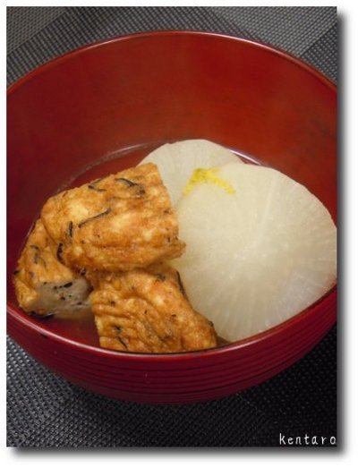 下茹で不要！圧力鍋で大根とがんもの煮付け