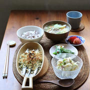 ししゃもの香草パン粉焼き・献立。