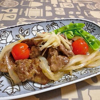 鶏レバーの生姜焼き