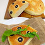 ベーコン入りフォカッチャからのチーズホットサンド