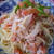 『カニとトマトの柚子胡椒パスタ』