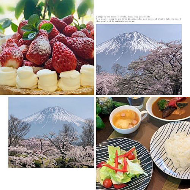 お花見日和・・富士山と桜！！綺麗でした～レッスンランチはスープカレー♪♪