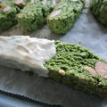 White chocolate-dipped Green tea MATCHA Biscotti! ホワイトチョコがけ抹茶のビスコッティ