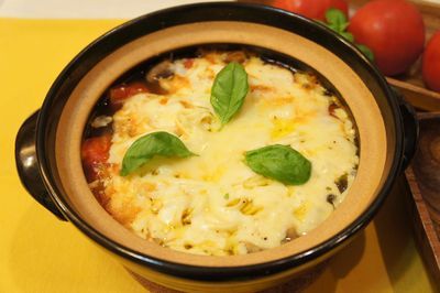 トマトとチーズたっぷ〜りスープパスタ