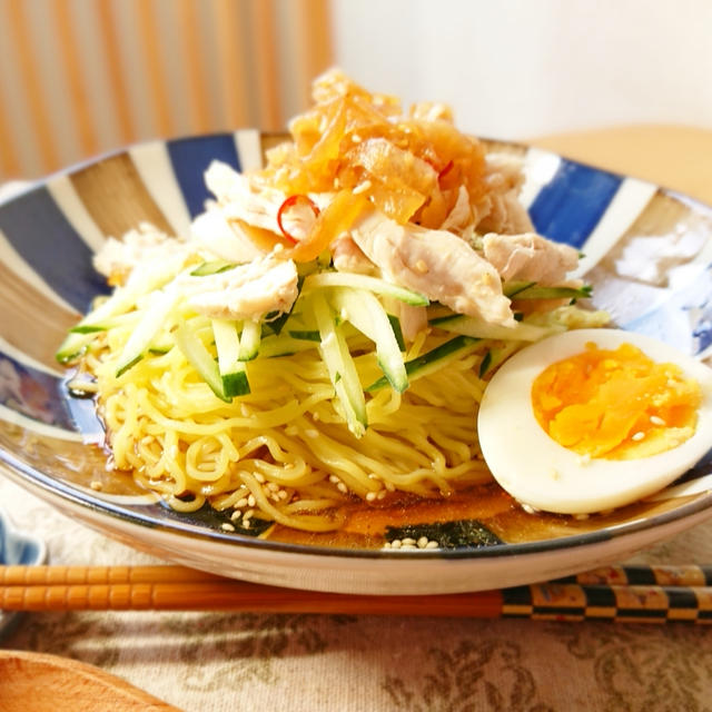 鶏ささみとクラゲの冷やし中華 By Maimaichan1214mさん レシピブログ 料理ブログのレシピ満載