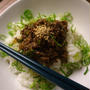 唐辛子肉味噌ごはん